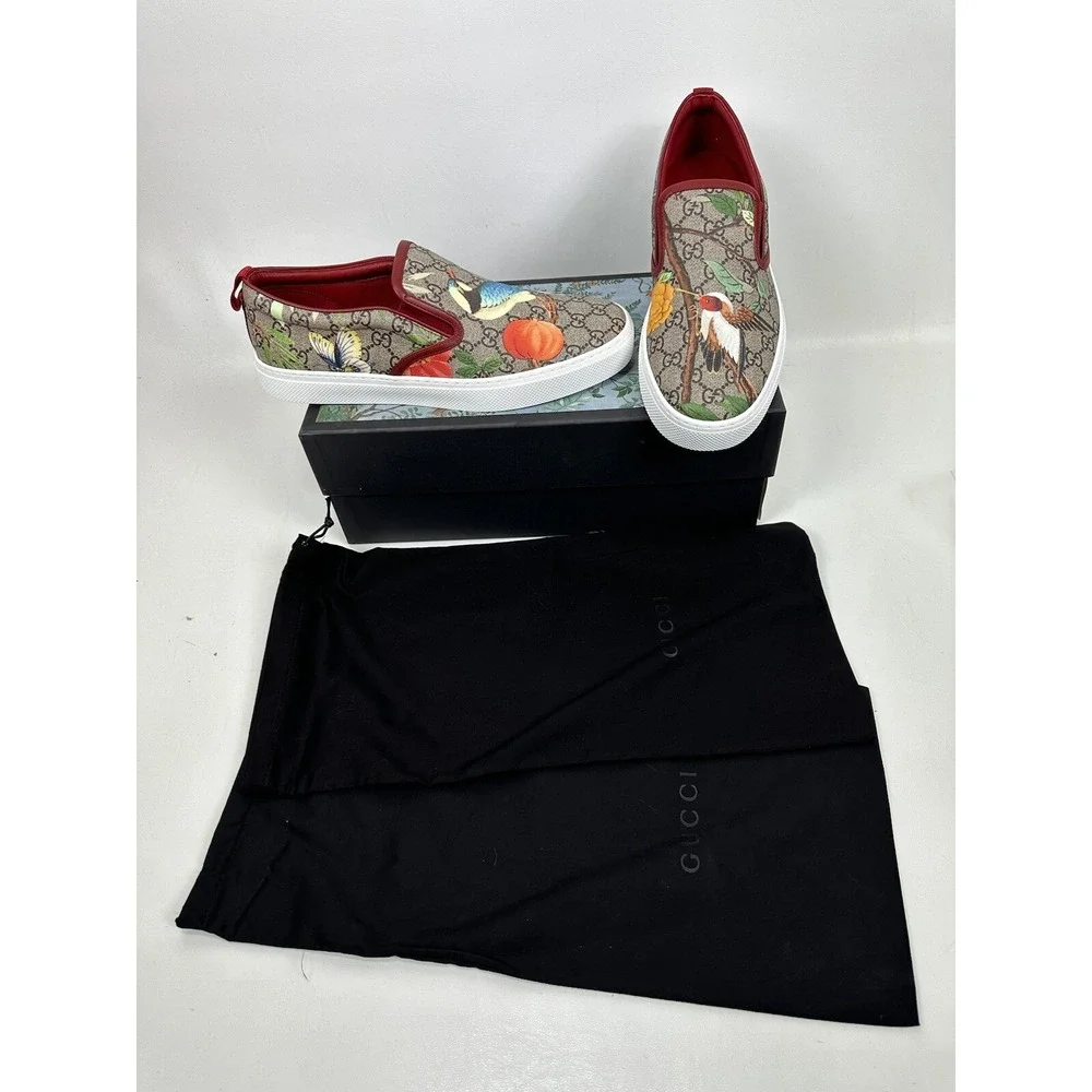 Gucci‎ Supreme Monogram Tian Shoes Sneakers Mens Size 10 UK Birds